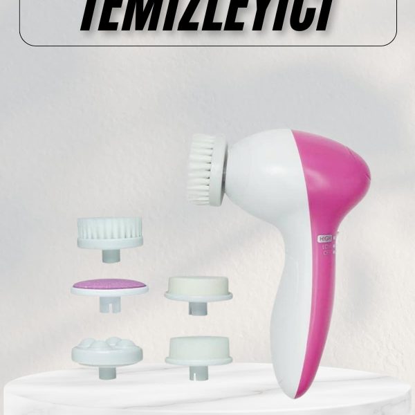 Cilt Temizleme ve Masaj Aleti 5 Başlıklı Akne ve Sivilce Önleyici