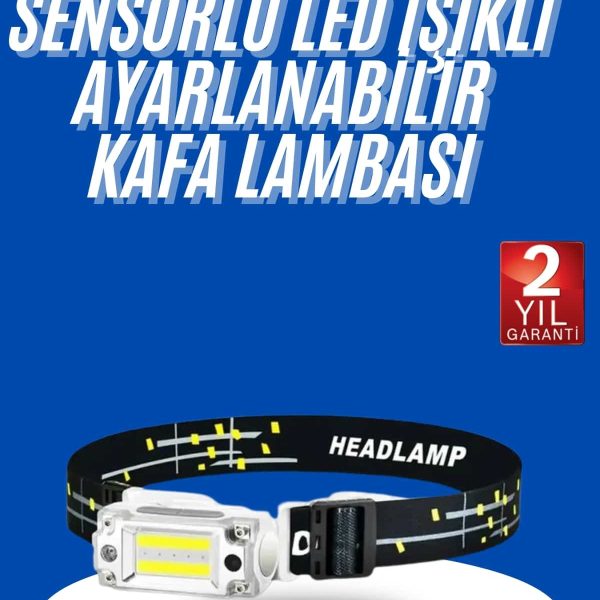 Kafa Lambası, Su Geçirmez Kafa Feneri 3 Mod Aydınlatma
