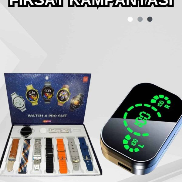Dokunmatik Akıllı Saat Yeni Nesil Kulaklık Kampanyası Bluetooth Bağlantılı ANC Özelliği