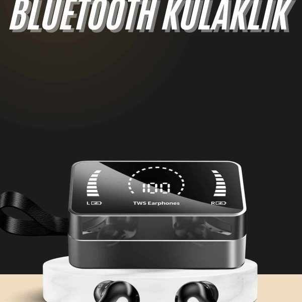 Bluetooth Kulaklık Anc Özelliği Powerbank Özelliği Aynalı Dijital Göstergeli