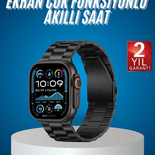 Akıllı Saat 3 Kordonlu Waterproof Adımsayar, Titreşim ve GPS Özelliği