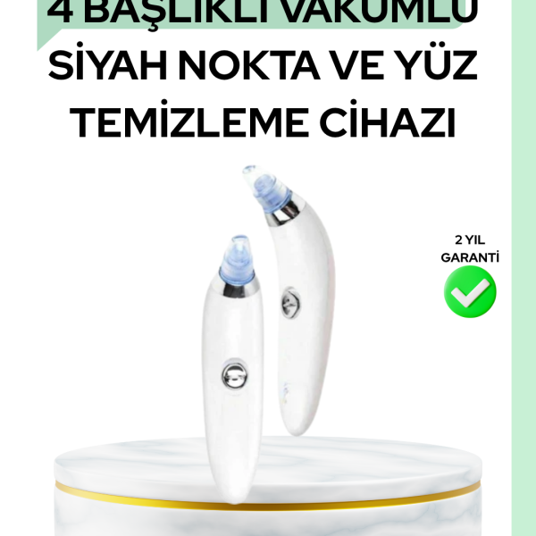 Cilt Dostu Vakumlu Siyah Nokta Temizleyici – Siyah Nokta, Yağ ve Makyaj Kalıntılarına Karşı Etkili Temizlik Cihazı
