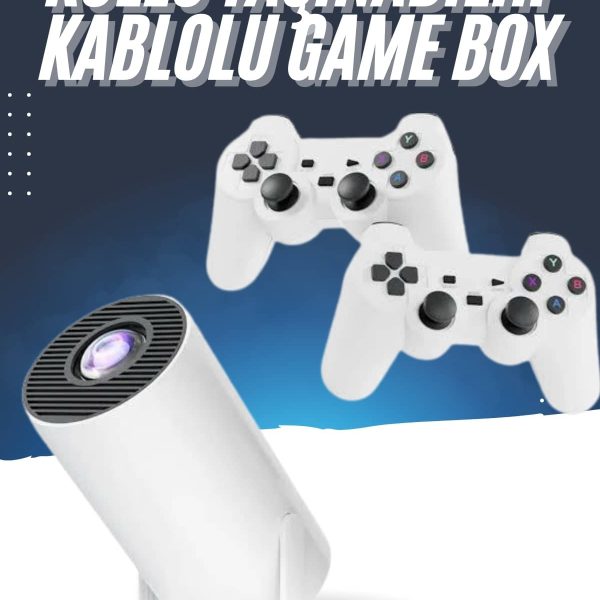 4K Wireless Çift Kollu Kumandalı Oyun Projeksiyonu Retro Video Oyunu