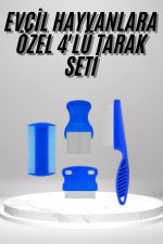 4&apos;lü Bit Evcil Hayvan Tarak Seti Kedi Köpek Bit Tarak Seti Pire Tarağı