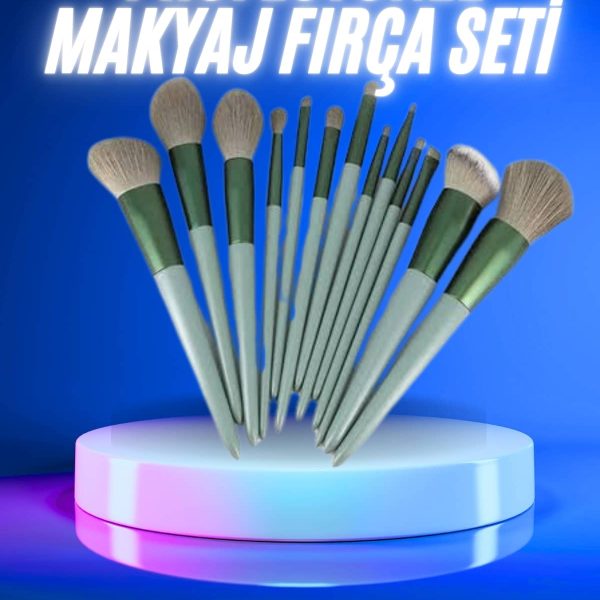 13 Parça Makyaj Fırça Seti Far Kontür Aydnlatıcı Fırçası İz Bırakmaz Hafif ve Yumuşak