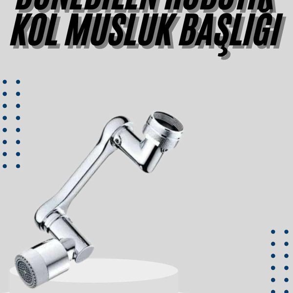 Mutfak Musluk Başlığı 1080 Derece Dönebilir Oynar Başlıklı Musluk Aparatı