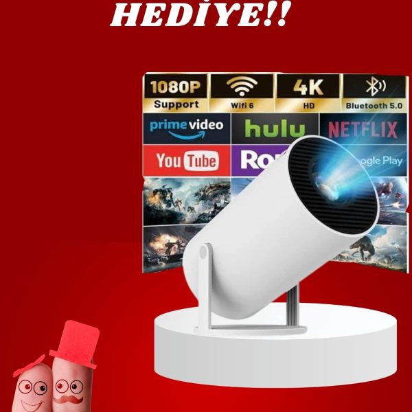 Sevgiliye Özel Hediye Ayaklı Sinema Projektörü Projeksiyon