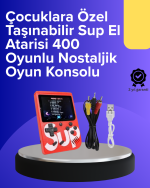 400 Oyunlu Taşınabilir Retro El Konsolu