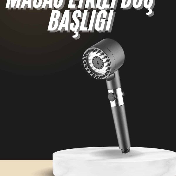 Duş Başlığı Profesyonel Masaj Başlıklı 3 Modlu Yeni Nesil Masaj Uçlu Su Tasarruflu