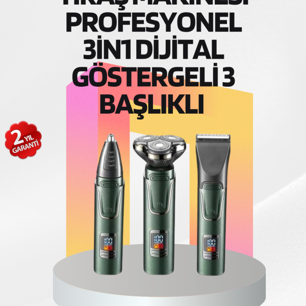 Kablosuz Şarjlı Çok Amaçlı Tıraş Makinesi