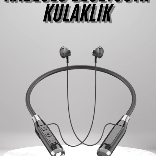 Boyun Bantlı Kulak İçi Kablolu Yüksek Ses Kaliteli Bluetooth Kulaklık