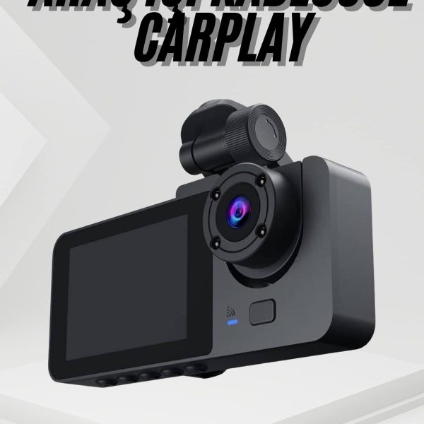 3 Kameralı 2 İnç 1080P Araç İçi Kamera Sürüş Kamerası CarPlay