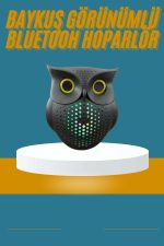 Baykuş Görünümlü Işıklı Bluetooth Speaker Bluetooth Hoparlör