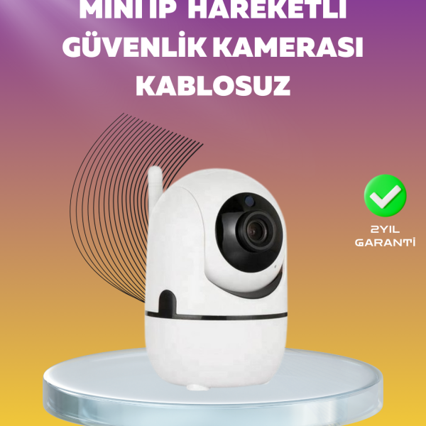 1080P WiFi Akıllı Güvenlik Kamerası – Pan & Tilt, Hareket Takip ve İki Yönlü Ses