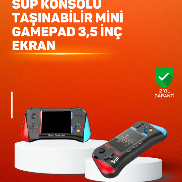 500 Oyunlu El Tipi Taşınabilir Oyun Konsolu – Şarjlı ve TV Bağlantılı Model