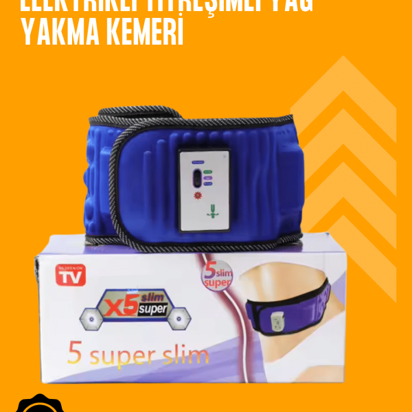Titreşimli Masaj ve Zayıflama Kemeri – 5 Motor, 20 Mıknatıs, Ayarlanabilir Hız