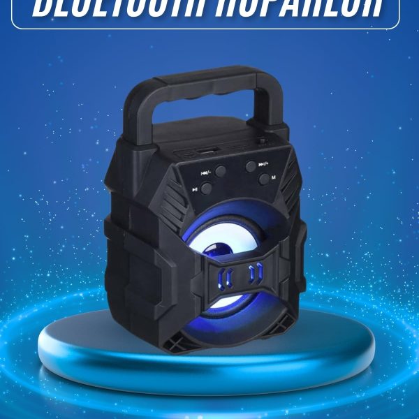 Işıklı Bluetooth Hoparlör Ses Bombası Taşınabilir Yüksek Ses Kaliteli Radyo Özelliği