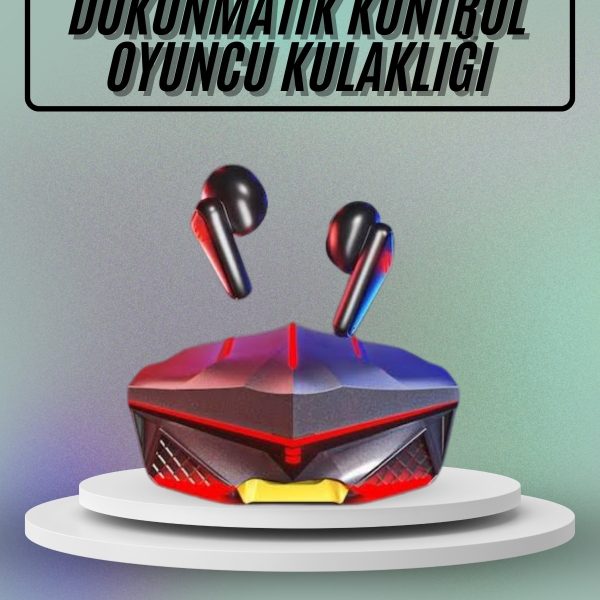 Dokunmatik Kontrol Tws Işıklı Kulakiçi Bluetooth Kulaklık Kablosuz Oyuncu Kulaklığı