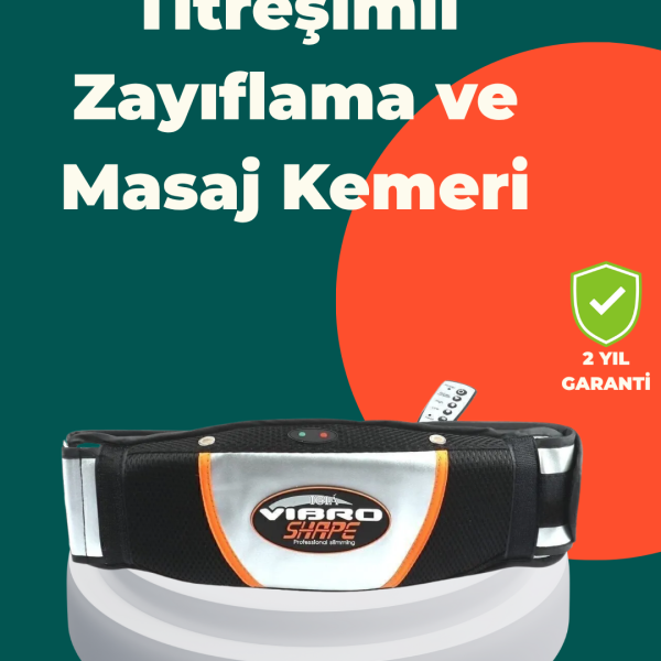 Titreşimli Masaj ve Kızılötesi Isı Teknolojili Elektrikli Bel Kemeri