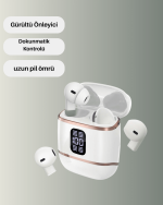 Bluetooth 5.3 Kulaklık – Kulakiçi, ANC+ENC, 4 Adet Set, Dijital Göstergeli - Görsel 5