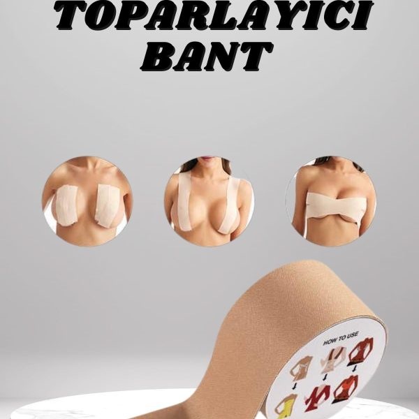 Toparlayıcı ve Şekillendirici Göğüs Bandı Tere ve Suya Dayanıklı Hassas Ciltlere Uygun
