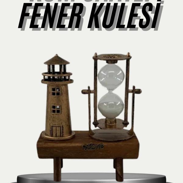 Eyfel Kulesi ve Deniz Feneri Dekoratif Masa Biblosu Hediyelik
