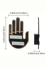 Kumandalı El Led Araba İçi 4 Farklı Mod El Orta Parmak Led - Görsel 5