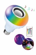 Bluetooth Hoparlör Akıllı Rgb Led Işık Renk Değiştirme Ses Bombası Ampül Görünümlü - Görsel 5
