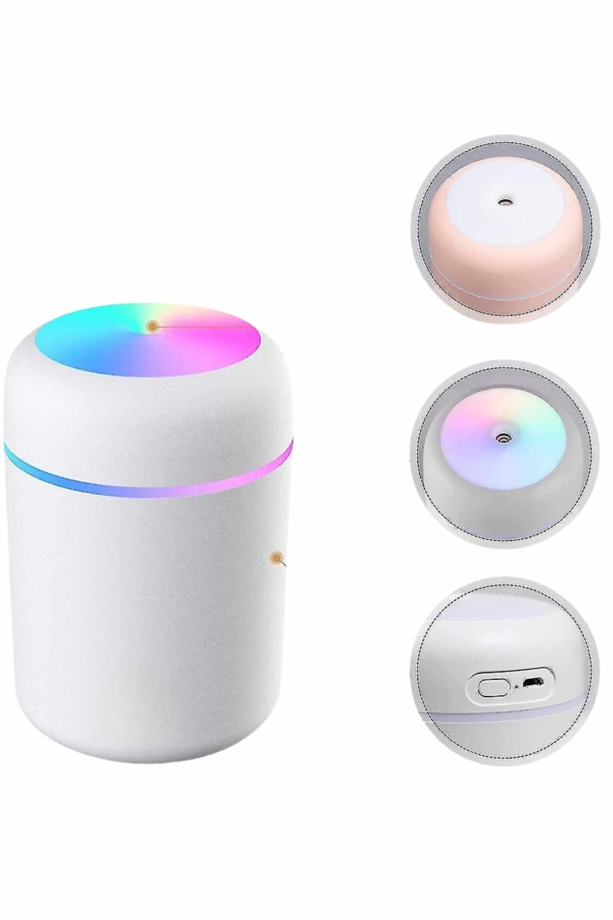 Humidifier LED Işıklı Mini Ortam Oda Kokusu Aromaterapi Buhardanlık - Görsel 5