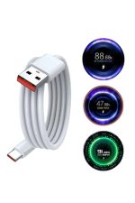 Type C Yüksek Hızlı Şarj Aleti Beyaz 120W Ultra Uzun Ömürlü - Görsel 5