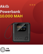 10.000 mAh Çok Amaçlı Akıllı Saat ve Powerbank Cihaz