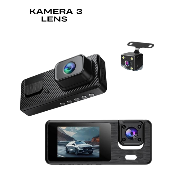 1080P 3 Kameralı Araç DVR -Q301