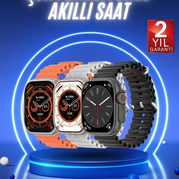 Akıllı Saat Ultra Android & İOS Uyumlu Arama Bildirim Özellikli