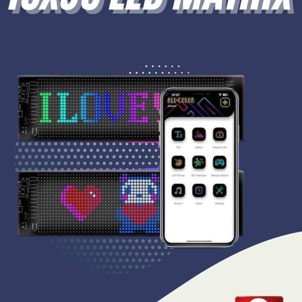 Cama Yapışan En Büyük Boy 16X96 Telefon Kontrollü Led Ekran Digital Araba Yazısı