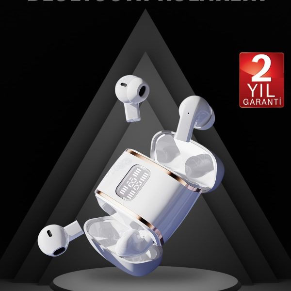 4 Adet Çift Kulaklık Dijital Göstergeli Yüksek Ses Kaliteli Bluetooth Kulaklık