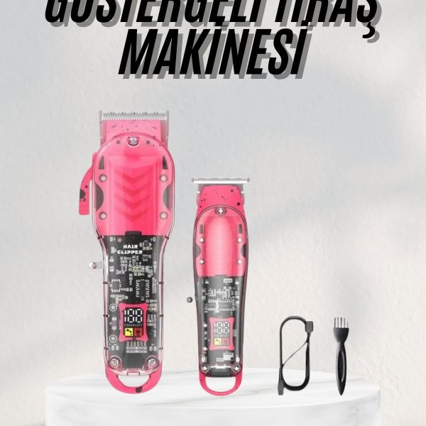 Renkli Profesyonel Tıraş Makinesi USB Şarjlı Saç Kesme Makinesi