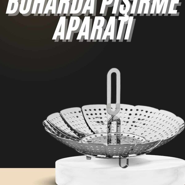 Buharda Pişirme Haşlama Aparatı Açılır Kapanır Paslanmaz Çelik Sebze Haşlama