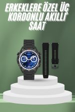 2025 Model Yuvarlak Ekran Android ve İOS Uyumlu GPS Takibi Yapabilen Akıllı Saat
