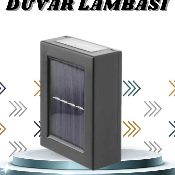 Solar Lamba Dekoratif Aplik Su Geçirmez Led Işıklı Duvar Lambası