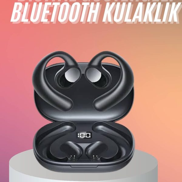 Bluetooth Kulaklık Küpeli Uzun Pil Ömrü Yüksek Ses Kaliteli Dijital Göstergeli