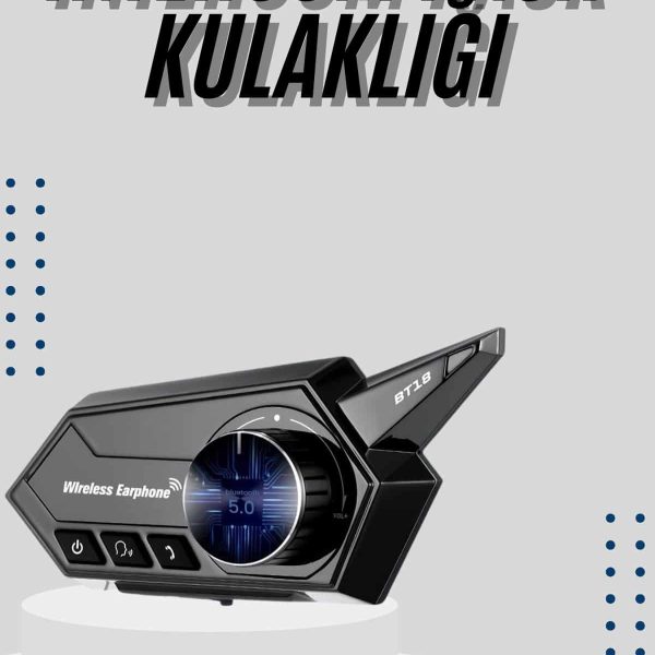 Motorcu Kulaklığı Kask Kulaklığı Çağrı Cevaplama ANC Özellikli