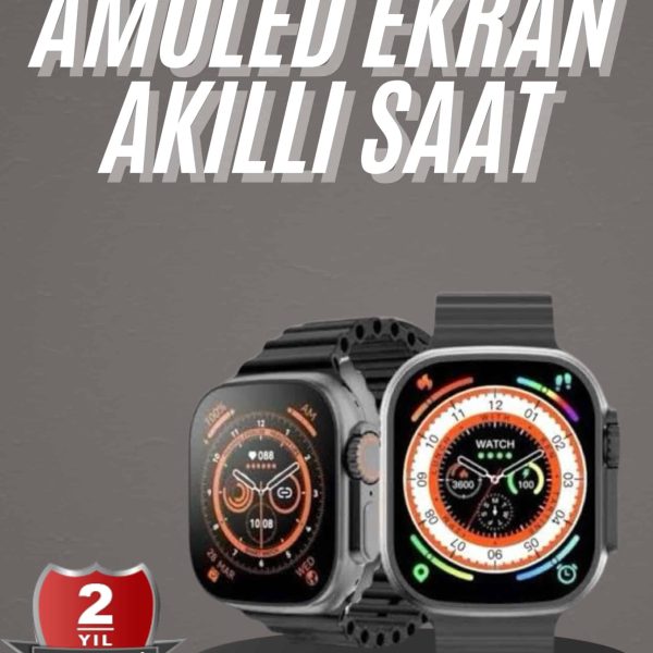 Akıllı Saat Kordon Hediyeli Güçlü Batarya Kapasiteli Titreşimli Bildirim Görme Unisex