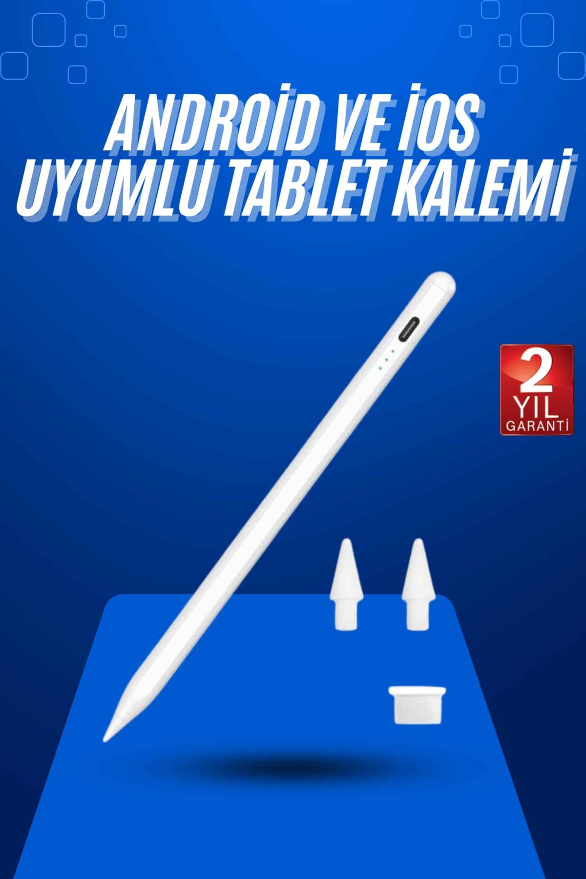 Dokunmatik Kalem Tablet Kalemi Çizim Stylus Kalem Yedek Uçlu - Görsel 1