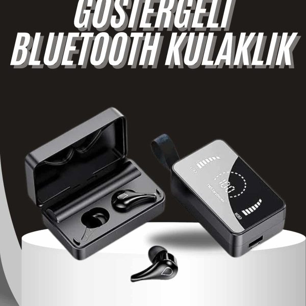 TWS Bluetooth Kulaklık Aynalı Kulaklık Dijital Göstergeli Dokunmatik Kontrol