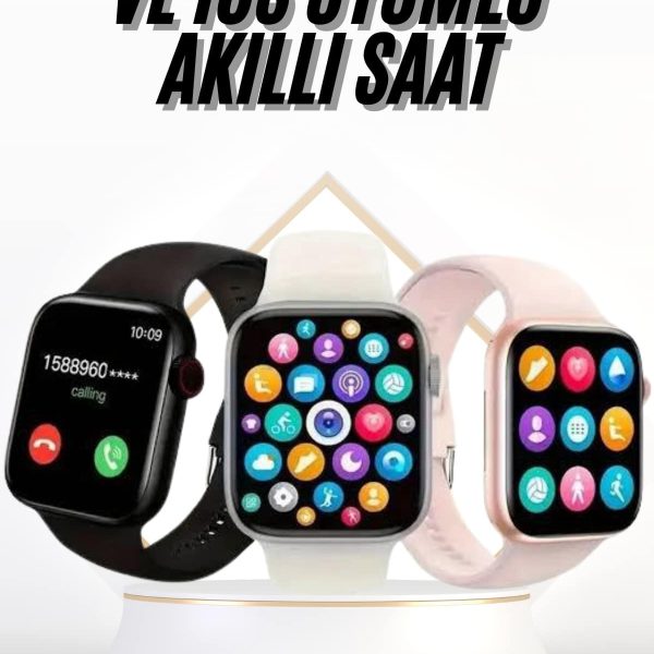 Akıllı Saat Uyku ve Sağlık Takibi Arama Cevaplama 44 MM Amoled Ekran