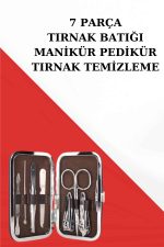 Manikür Pedikür Seti 7 Parça Tırnak Mantarı Tırnak Batığı Temizleme Taşınabilir - Görsel 2