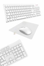 Klavye Mouse Seti Sessiz Kablosuz Türkçe TV  PC Uyumlu - Görsel 2