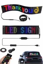 Cama Yapışan En Büyük Boy 16X96 Telefon Kontrollü Led Ekran Digital Araba Yazısı - Görsel 2