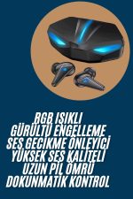 Wireless Gaming Kulaklık Mikrofonlu Bluetooth Oyuncu Kulaklığı - Görsel 2