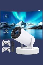 Projeksiyon Cihazı Video Oyun Konsolu Projektör Taşınabilir Ayaklı Çift Kollu 4K Çözünürlüklü - Görsel 2